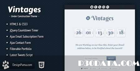 ThemeForest - Vintages - Under Construction Theme