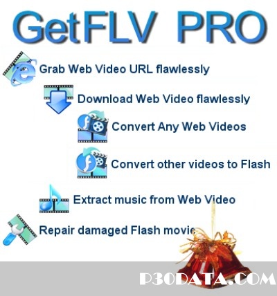 ذخیره فایل های ویدئویی در حال پخش با GetFLV Pro 9.0.7.9