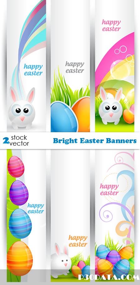 Vectors - Bright Easter Banners