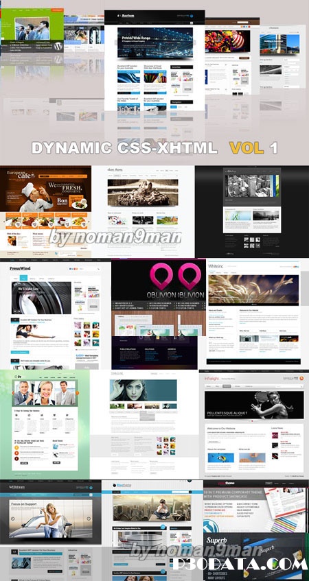 Dynamic CSS XHTML Templates Website Vol-1