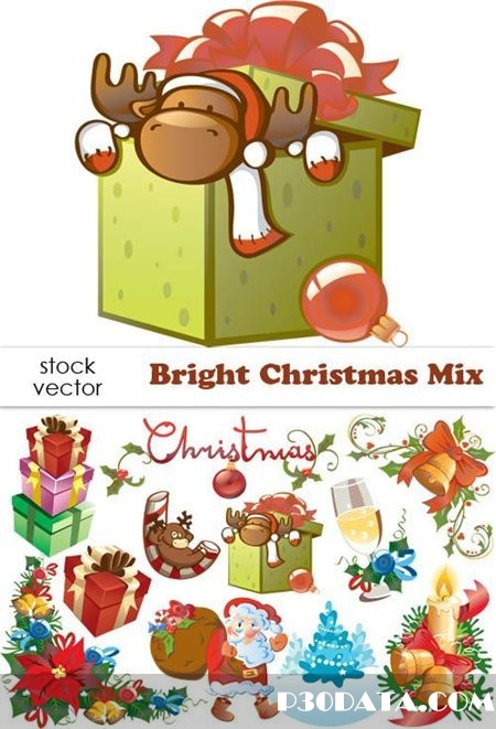 Vectors - Bright Christmas Mix