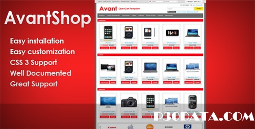 ThemeForest - AvantShop - Premium Template updated 08.12.2011 for OpenCart 1.5.1.3