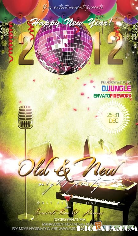 Graphicriver New Year Party Flyer Templatelots Color Option