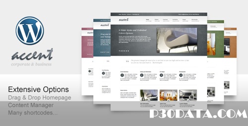 ThemeForest - Accent Clean for Business Corporate Portfolio v1.6 for Wordpress 3.x