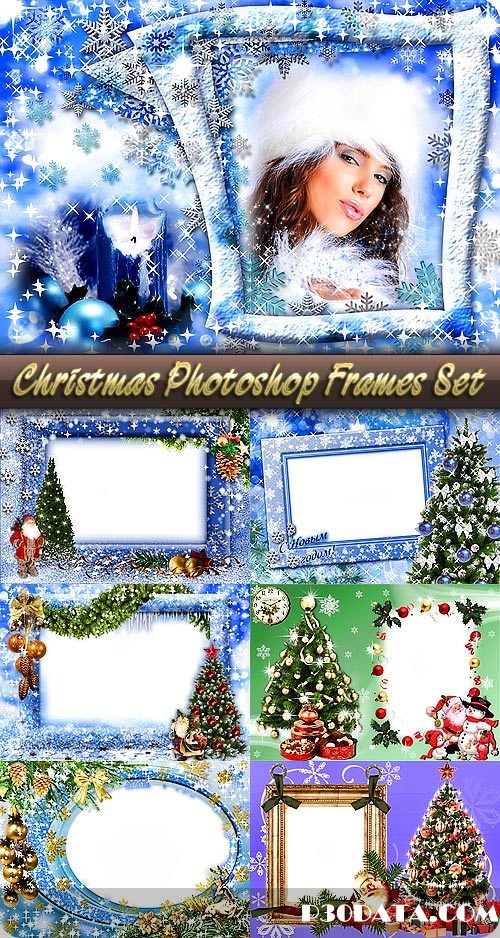Christmas Photoshop Frame Templates