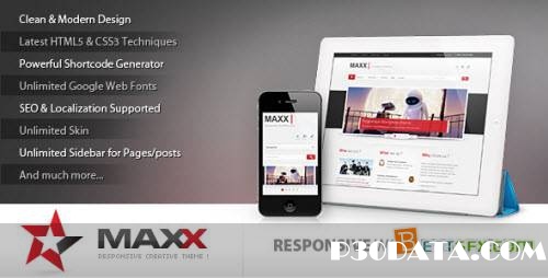 ThemeForest Maxx – Responsive Creative WordPress Theme