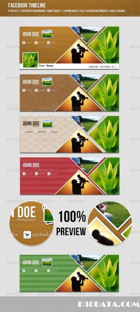 Graphicriver - Creative Facebook Timeline Photoshop Template