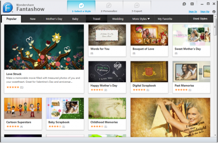 دانلود Wondershare Fantashow Plus 3.0.3.35 - نرم افزار ساخت کلیپ از تصاویر و ویدیو ها
