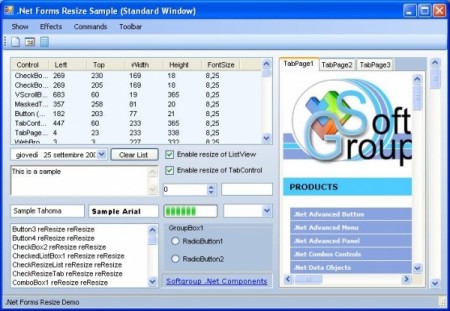 Softgroup Components .NET Forms Resize 6.0.4496