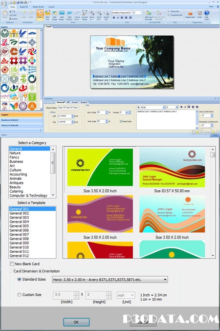 EximiousSoft Business Card Designer 3.80