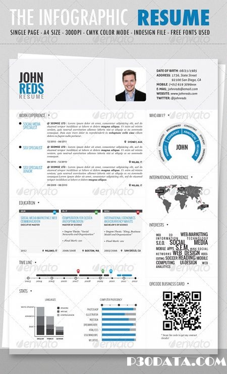GraphicRiver - Clean Infographic Resume