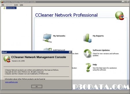 حذف فایل های اضافی شبکه توسط CCleaner Network Professional 2.01.2945