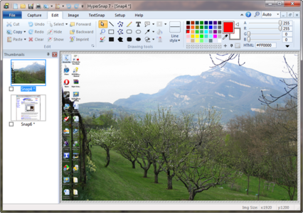 گرفتن عکس از محیط ویندوز با HyperSnap 7.14.00 Portable