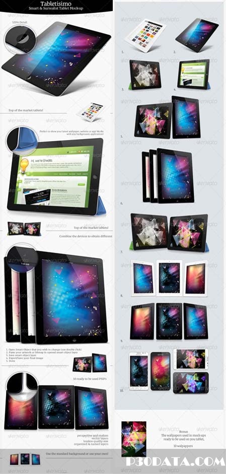 GraphicRiver Tabletisimo - Tablets Mock-up Showcaser Template