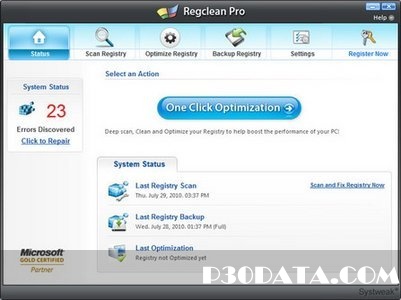 دانلود نرم افزار SysTweak Regclean Pro 6.21.65.2451