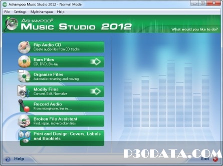 ویرایش فایل های صوتی با Ashampoo Music Studio 2012 1.0.0