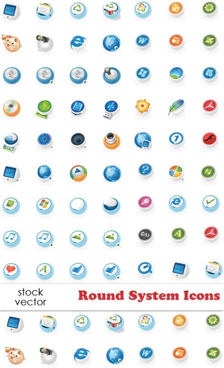 Vectors - Round System Icons