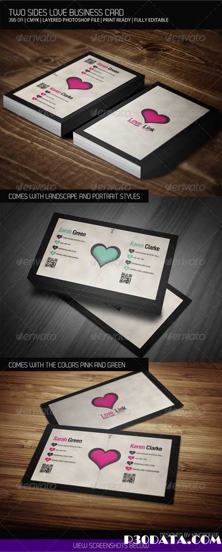 Graphicriver - Two Sides Business Love Card