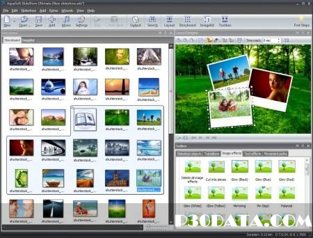 ساخت اسلایدشو توسط AquaSoft SlideShow 7 Blue Net 7.7.11.35343 Portable 