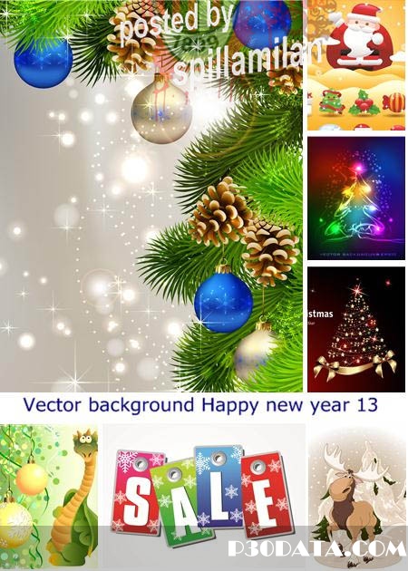 Vector background Happy new year