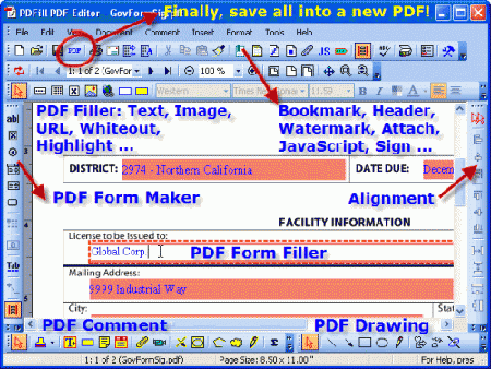 ویرایش فایل های PDF با PDFill PDF Editor 9.0.9  (قابل حمل)
