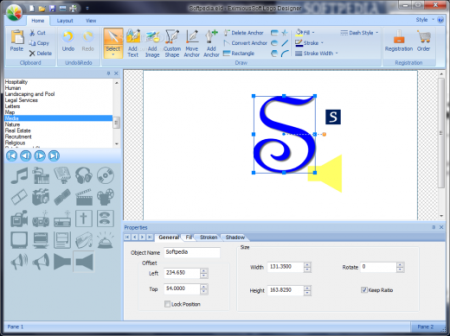 طراحی حرفه ای آرم ها با EximiousSoft Logo Designer 3.10