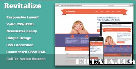 ThemeForest - Responsive Revitalize Landing Page