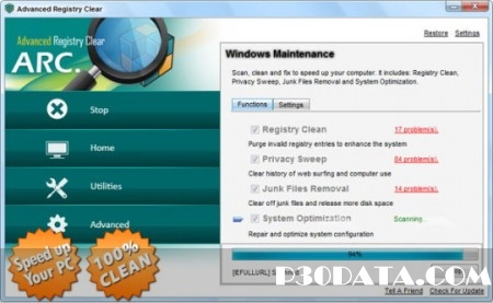 بهینه سازی و پاک سازی رجیستری با Advanced Registry Clear 2.3.4.2