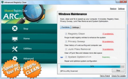 بهینه سازی و احیای سیستم با Advanced Registry Clear 2.2.5.6