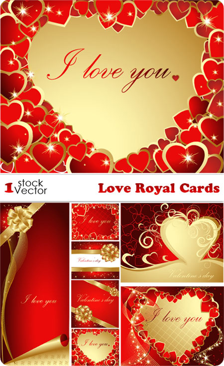 Love Royal Cards Vector