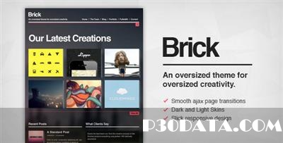 Brick – Themeforest Creative Ajax WordPress Theme