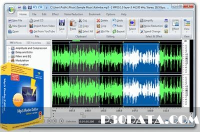 ویرایش فایل های MP3 توسط Mp3 Audio Editor 9.0.7