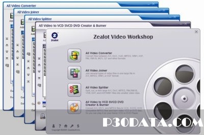 نرم افزار تبديل و حذف قسمت هاي فيلم Zealot Video Workshop v2.0.3