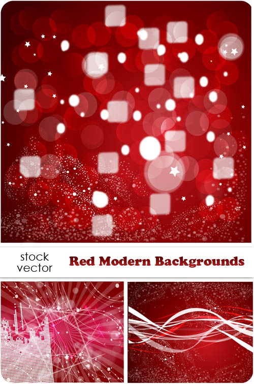 Vectors - Red Modern Backgrounds 