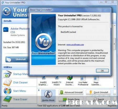 حذف كامل برنامه هاي نصب شده با Your Uninstaller! 7.4.2012.05