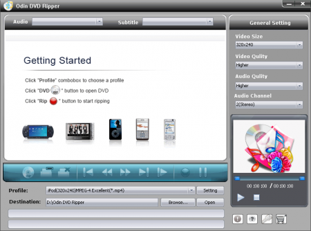 اجرای فیلم های DVD بروی روی انواع دستگاه ها با Odin DVD Ripper 7.6.3