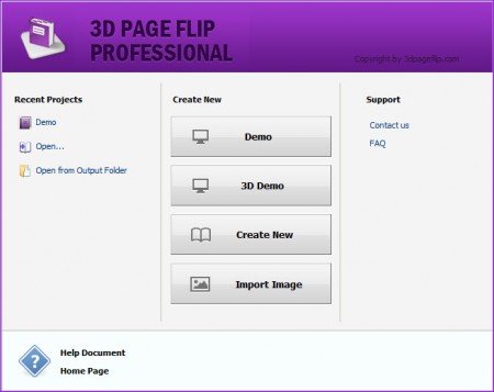 ساخت کاتالوگ های سه بعدی, 3D PageFlip Professional 1.6.9