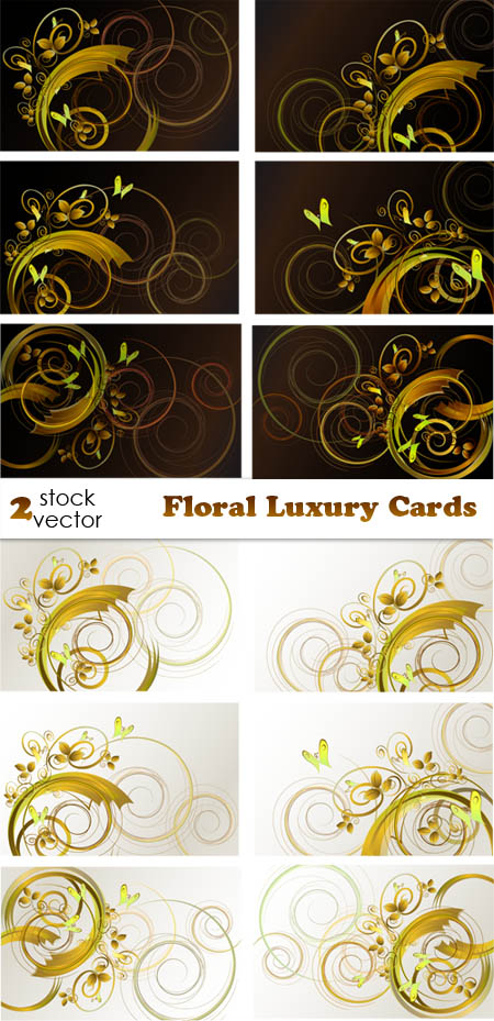 Vectors - Floral Luxury Cards