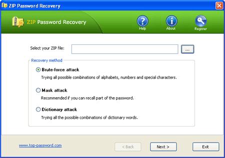  بازیای پسورد فایل های Zip با ZIP Password Recovery Magic ZIP Password Recovery 1.70
