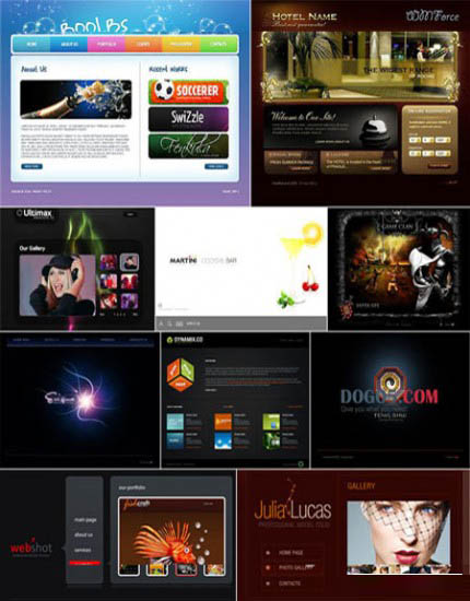 10Famous Flash Template Website