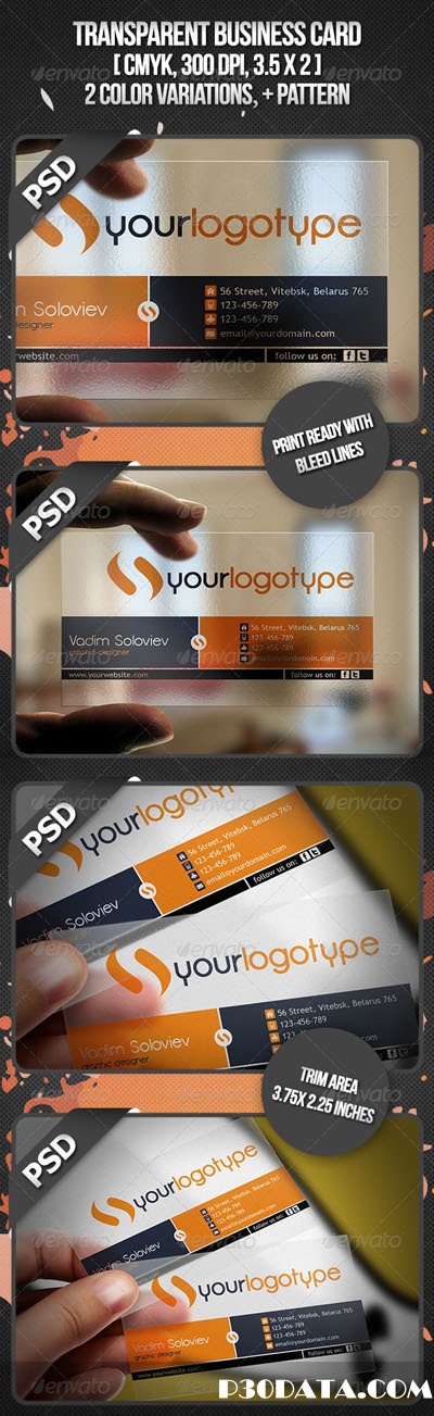GraphicRiver Transparent Business Card