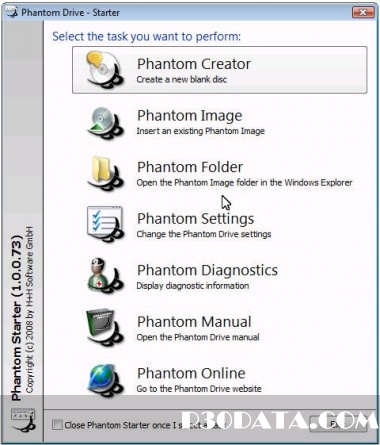 دانلود نرم افزار درایو مجازی و ایمیج Phantom Burner 2.0.0.0