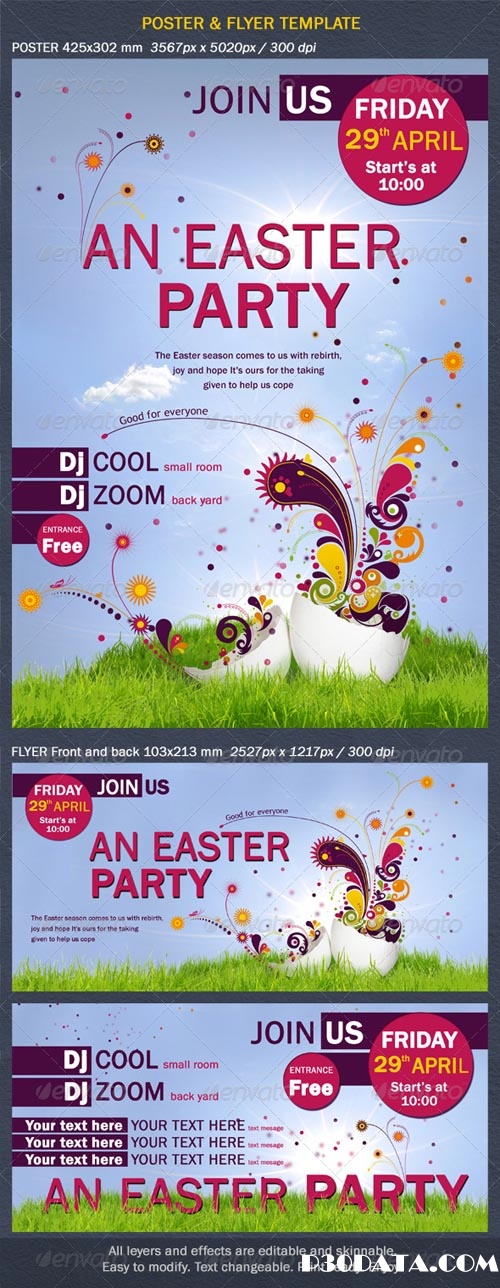 Poster and Flyer Two Sides PSD Template