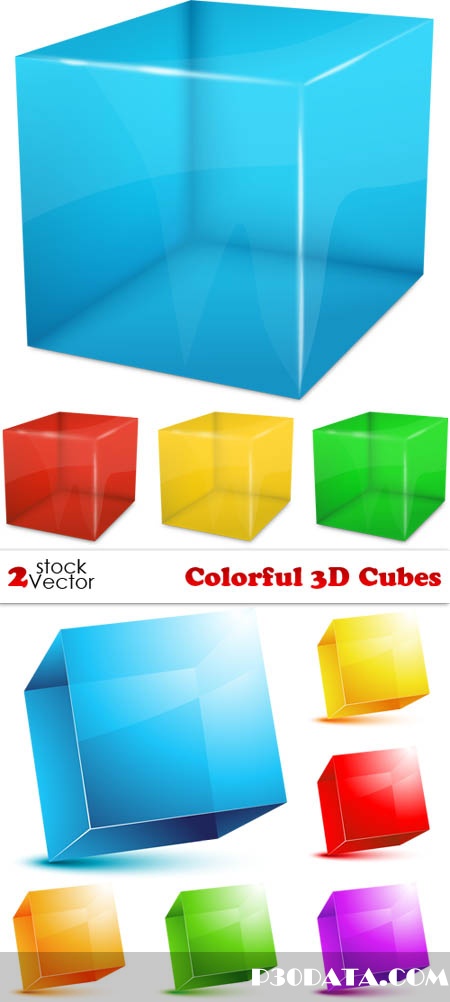 Vectors - Colorful 3D Cubes
