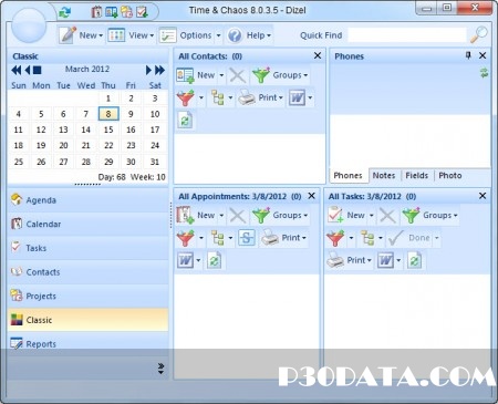 دانلود Chaos Software Time And Chaos 8.0.4.2 - نرم افزار سازماندهی امور شخصی