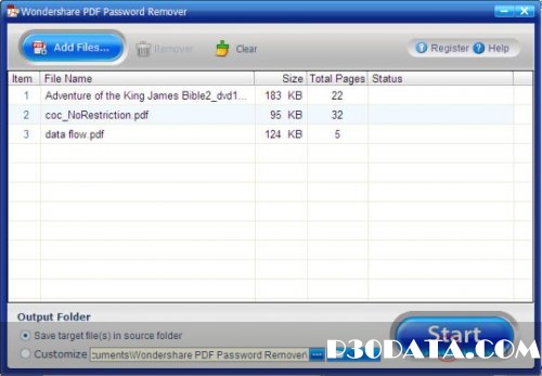 رمز گشایی فایل های PDF باWondershare PDF Password Remover v1.3.0.3