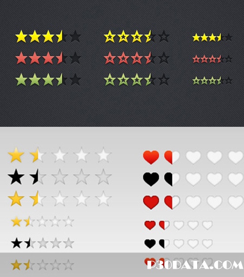 Psd Rating Elements for Photoshop 