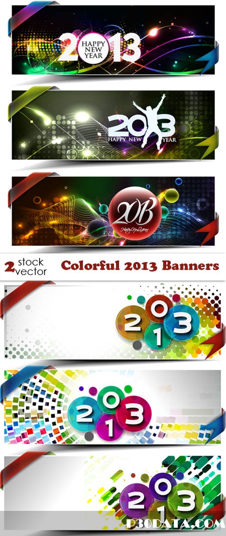 Vectors - Colorful 2013 Banners